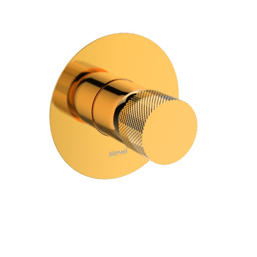 Acabamento Monocomando Chuveiro Round Base Docol Gold Brilho