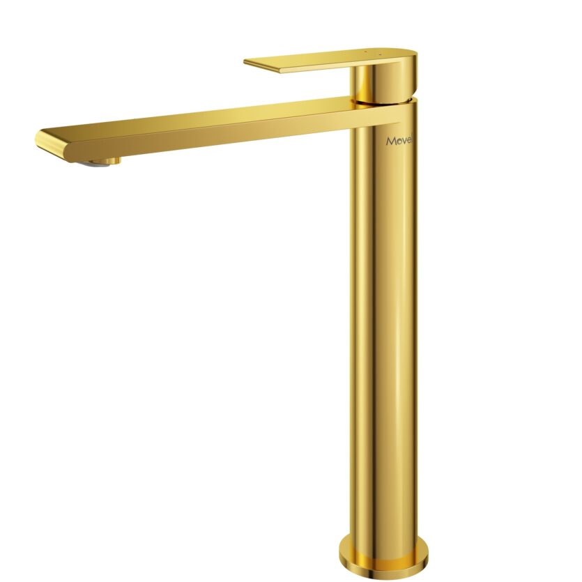 Misturador Monocomando Bica Alta Athena Gold