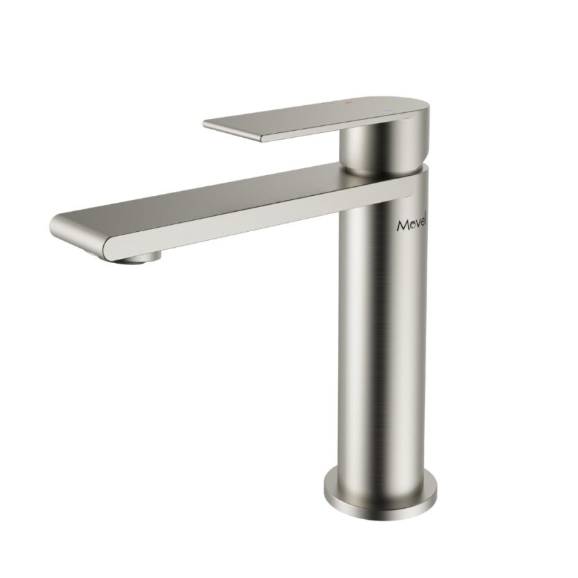 Misturador Monocomando Bica Baixa Athena Aço Escovado