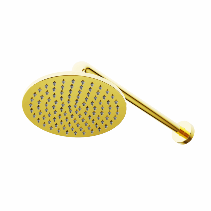 Chuveiro de Parede Round Gold Dourado