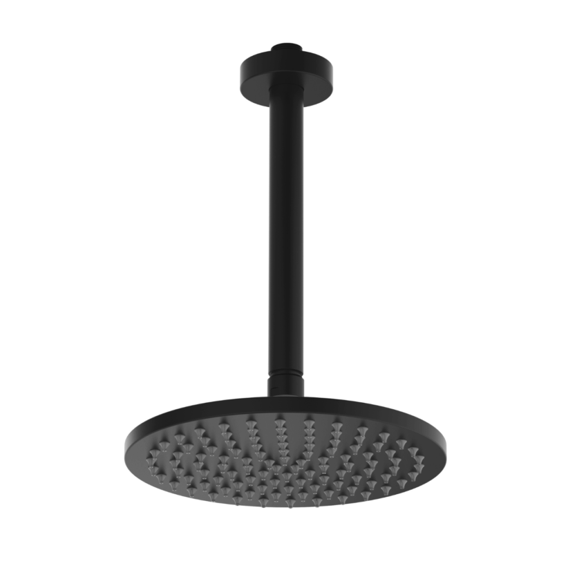 Chuveiro de Teto Round Preto Fosco