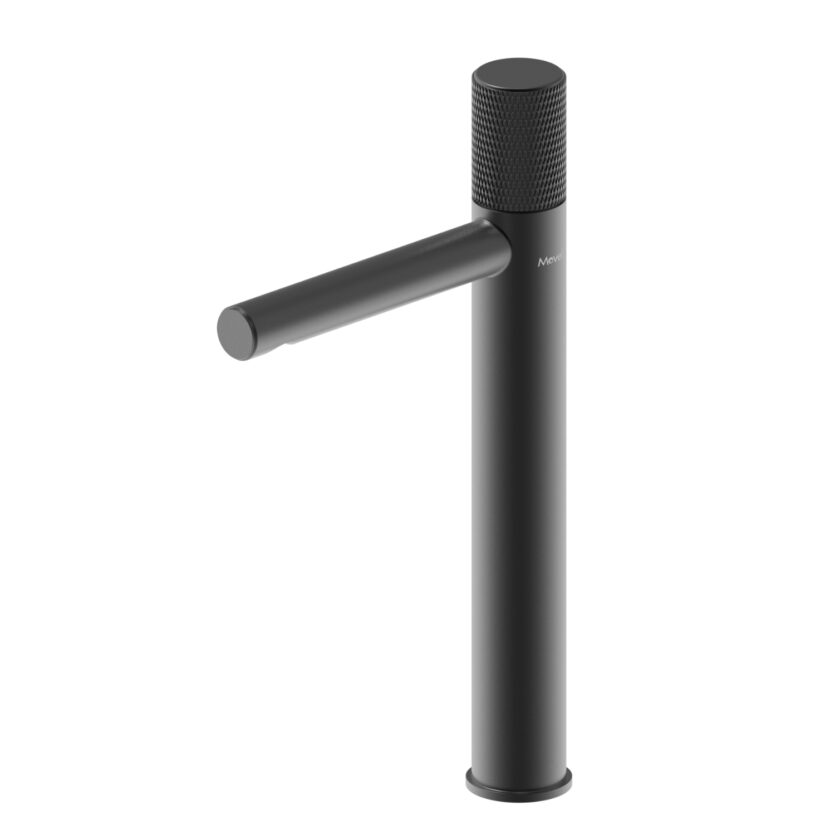 Misturador Monomix Bica Alta Round Preto Fosco