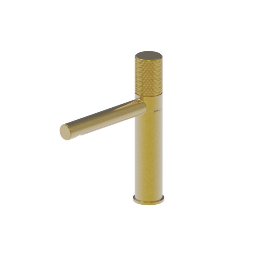 Misturador Monomix Bica Baixa Round Gold Escovado