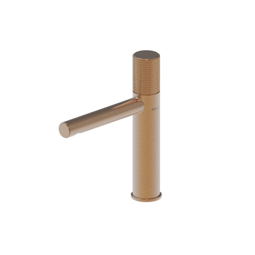Misturador Monomix Bica Baixa Round Rose Gold Escovado