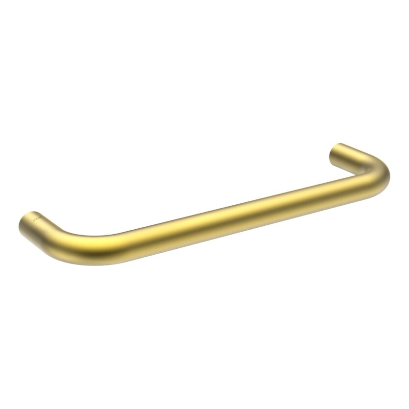 Toalheiro Porta Toalha de Rosto de Parede 30 Round Gold Escovado