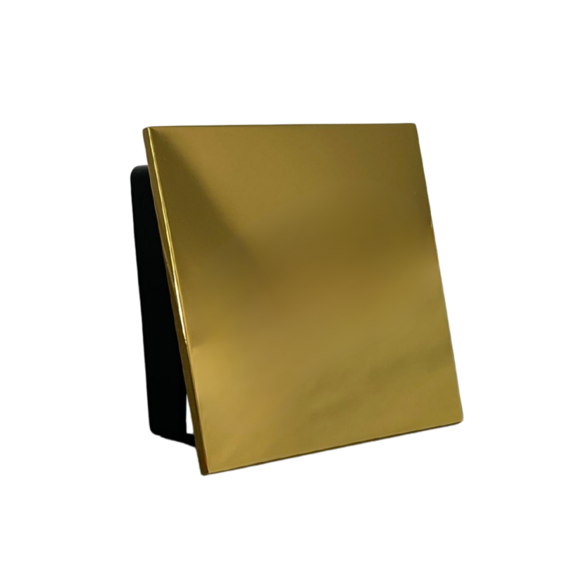 Acabamento Válvula Descarga Hydra Square Deca e Docol Gold Dourado Brilho