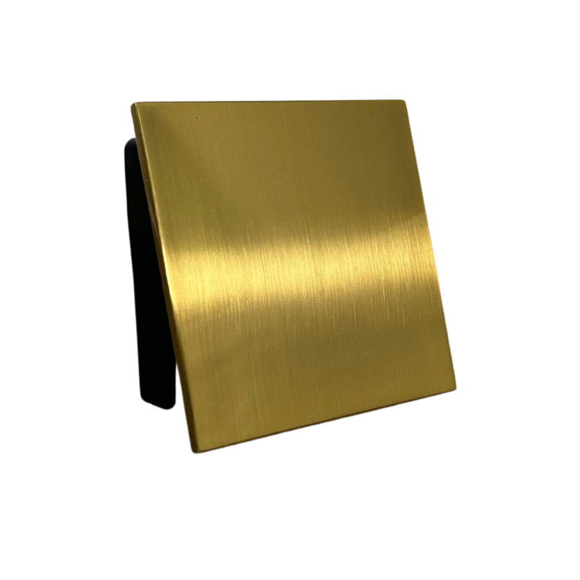 Acabamento Válvula Descarga Hydra Square Deca e Docol Gold Dourado Escovado