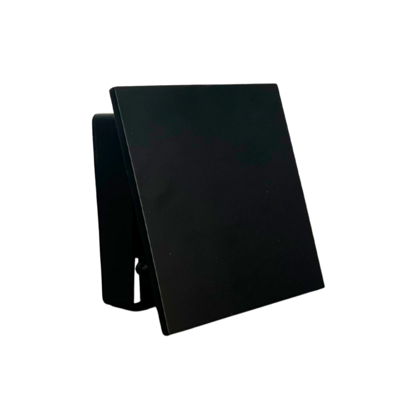 Acabamento Válvula Descarga Hydra Square Deca e Docol Preto Fosco