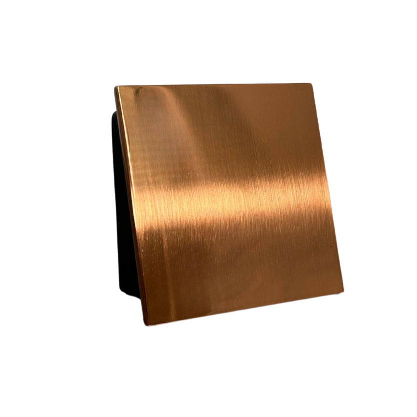 Acabamento Válvula Descarga Hydra Square Deca e Docol Rose Gold Escovado