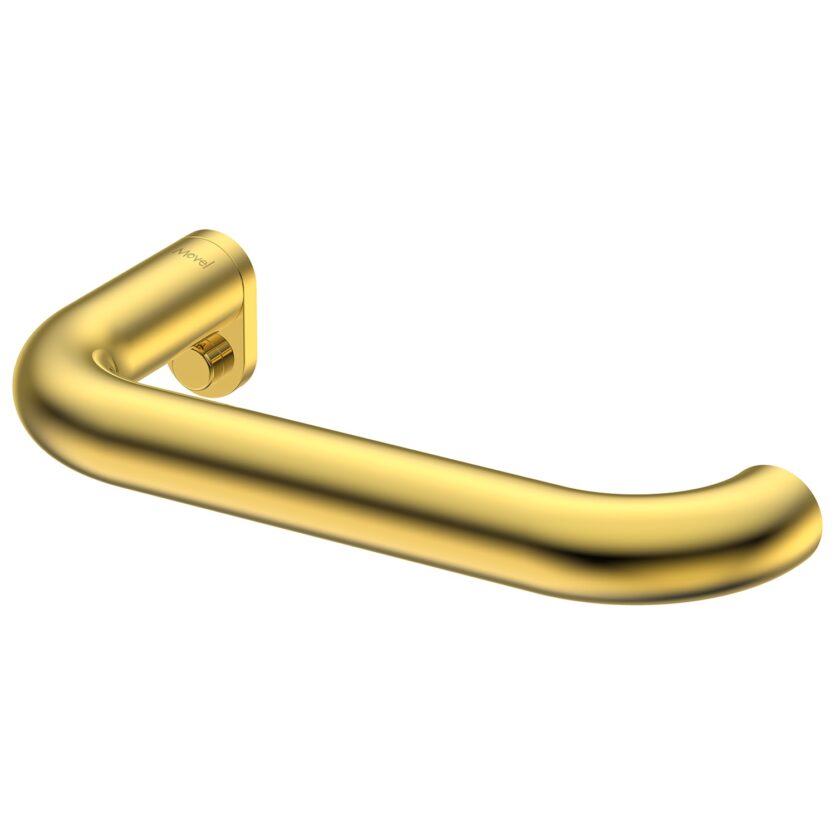 Papeleira Porta Papel Higiênico de Parede Round Gold Dourado