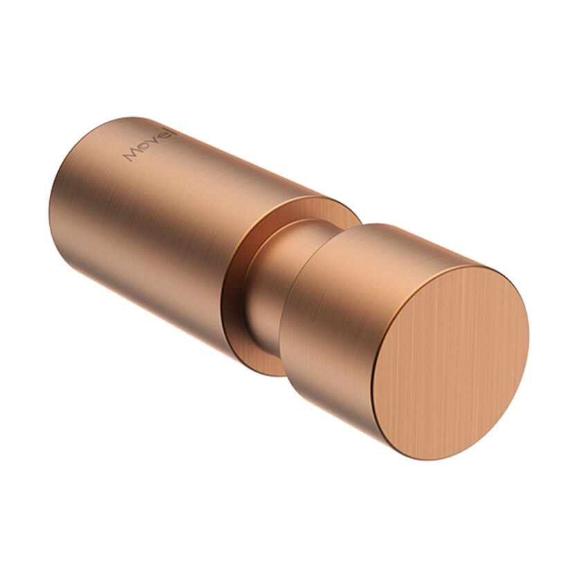 Gancho Porta Roupão de Parede Round Rose Gold Escovado