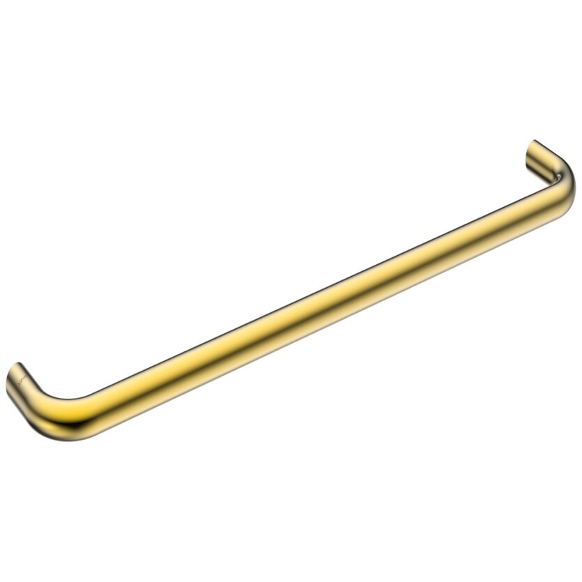 Toalheiro Porta Toalha de Banho de Parede 60 Round Gold Brilho