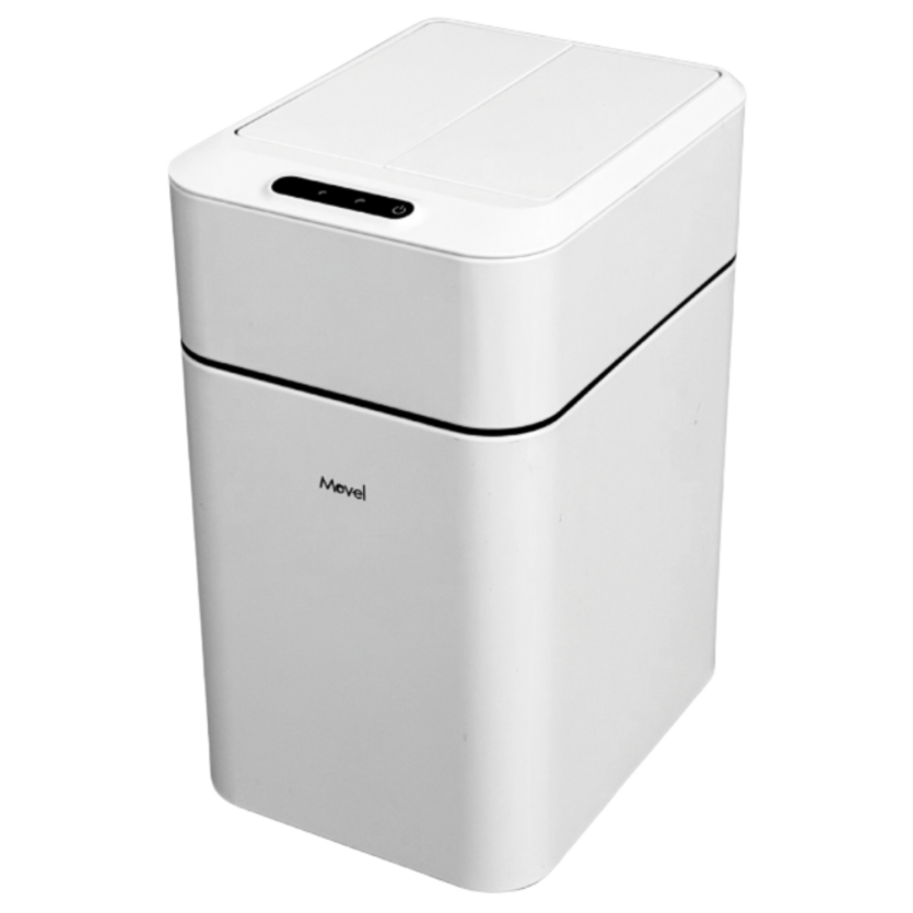 Lixeira Lux com Sensor e Balde Removível 11l Inox Branco Fosco