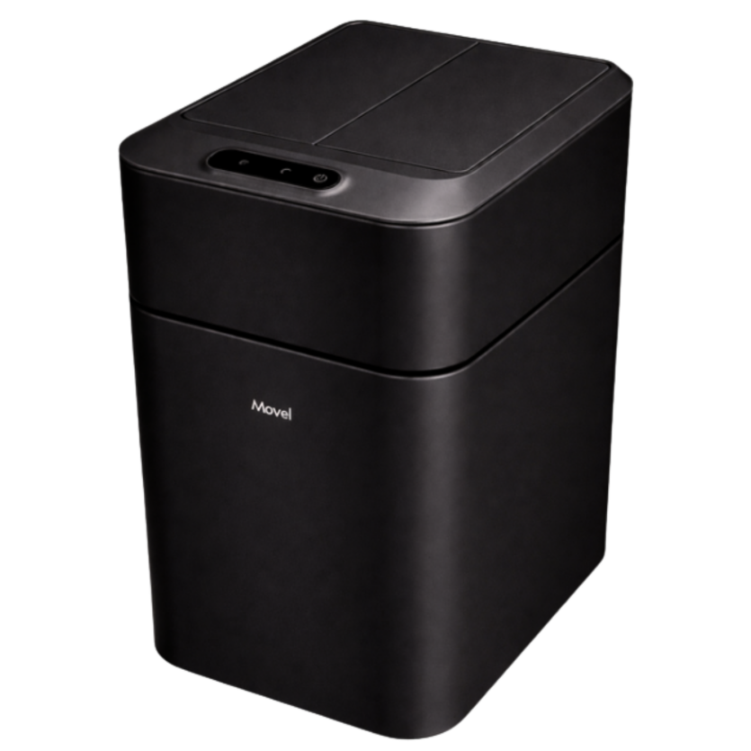 Lixeira Lux com Sensor e Balde Removível 11l Inox Preto Fosco