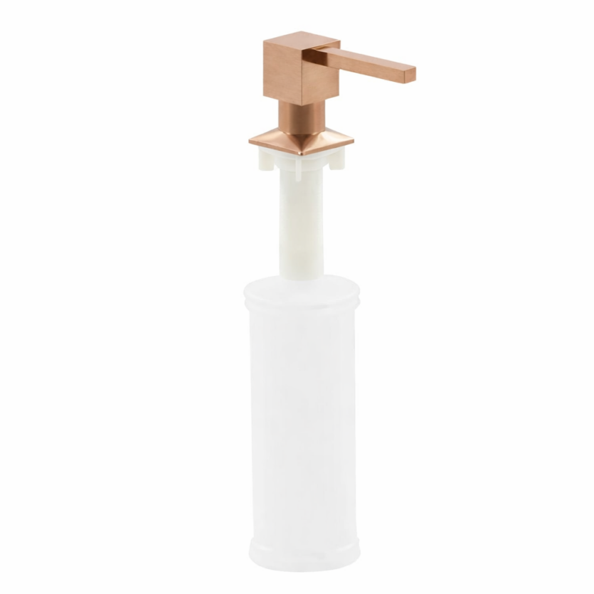 Dosador de Sabão de Embutir Lux 500ml Rose Gold Escovado