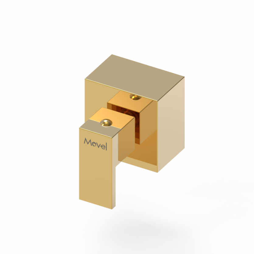 Acabamento Registro 1.1/2 Cubo Base Deca Gold Dourado