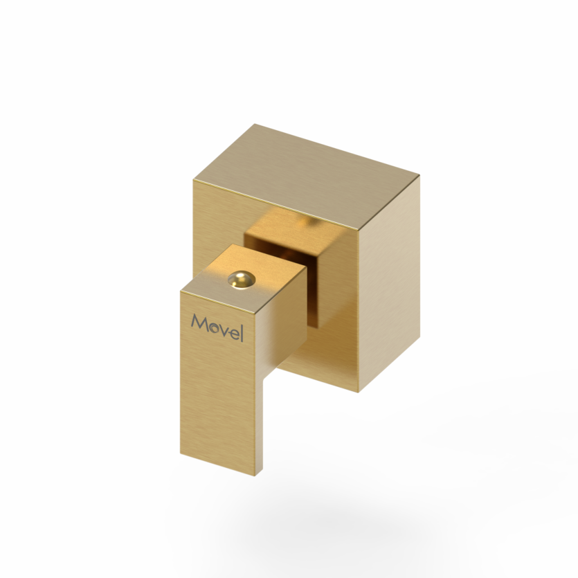 Acabamento Registro 1.1/2 Cubo Base Deca Gold Dourado Escovado