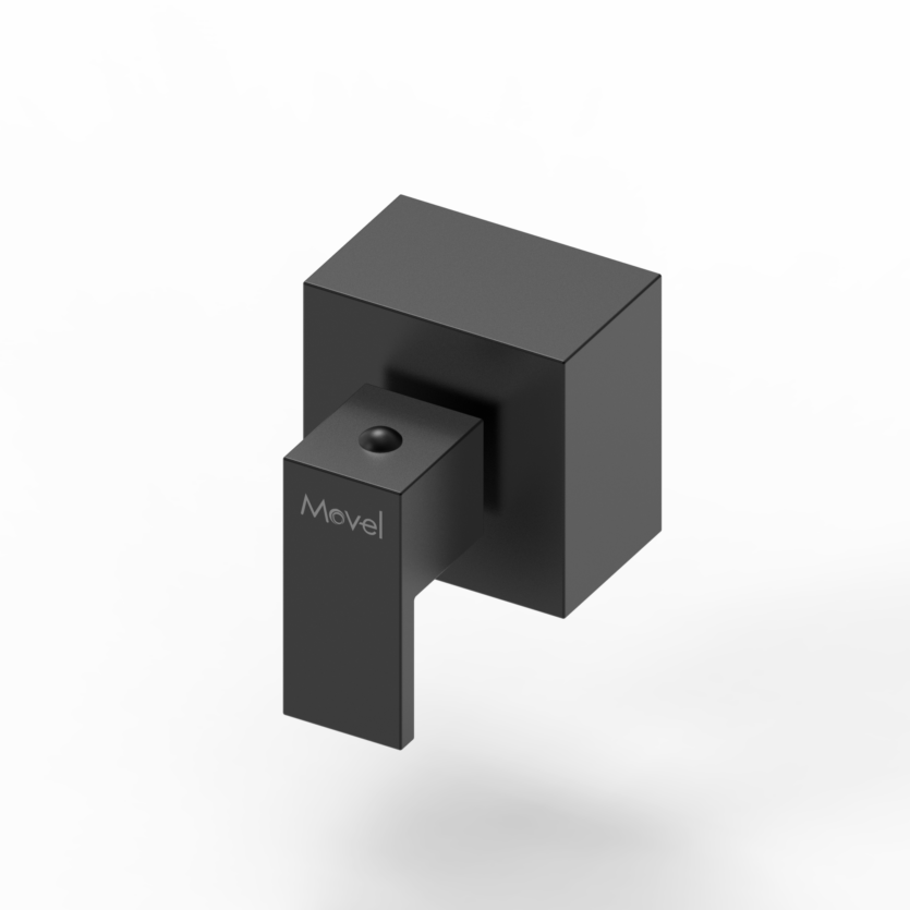 Acabamento Registro 1.1/2 Cubo Base Deca Preto Fosco