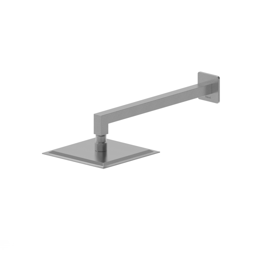 Chuveiro de Parede Square Slim 20x20 Aço Escovado