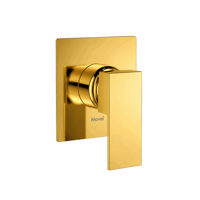 Acabamento Monocomando Chuveiro Cubo Base Docol Gold Dourado Brilho